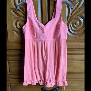 Lululemon coral/orange tank